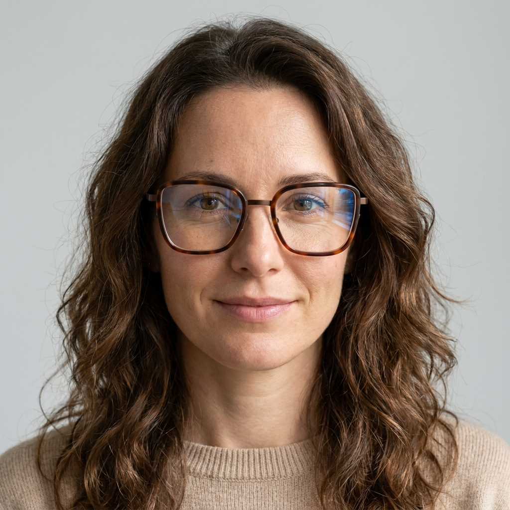 Model wearing glasses