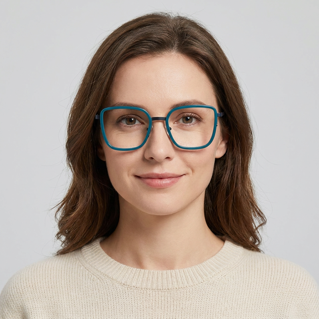 Model wearing glasses