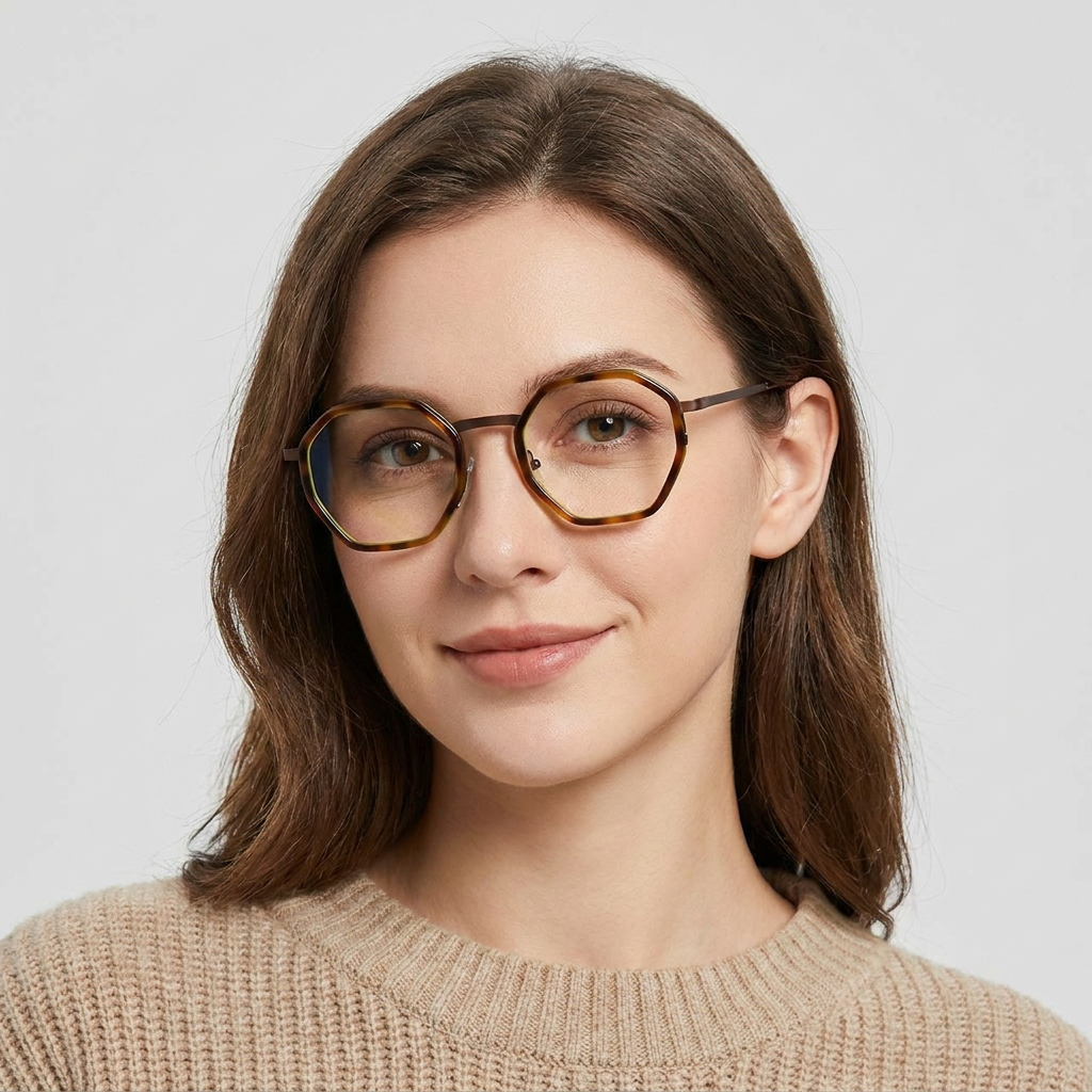 Model wearing glasses