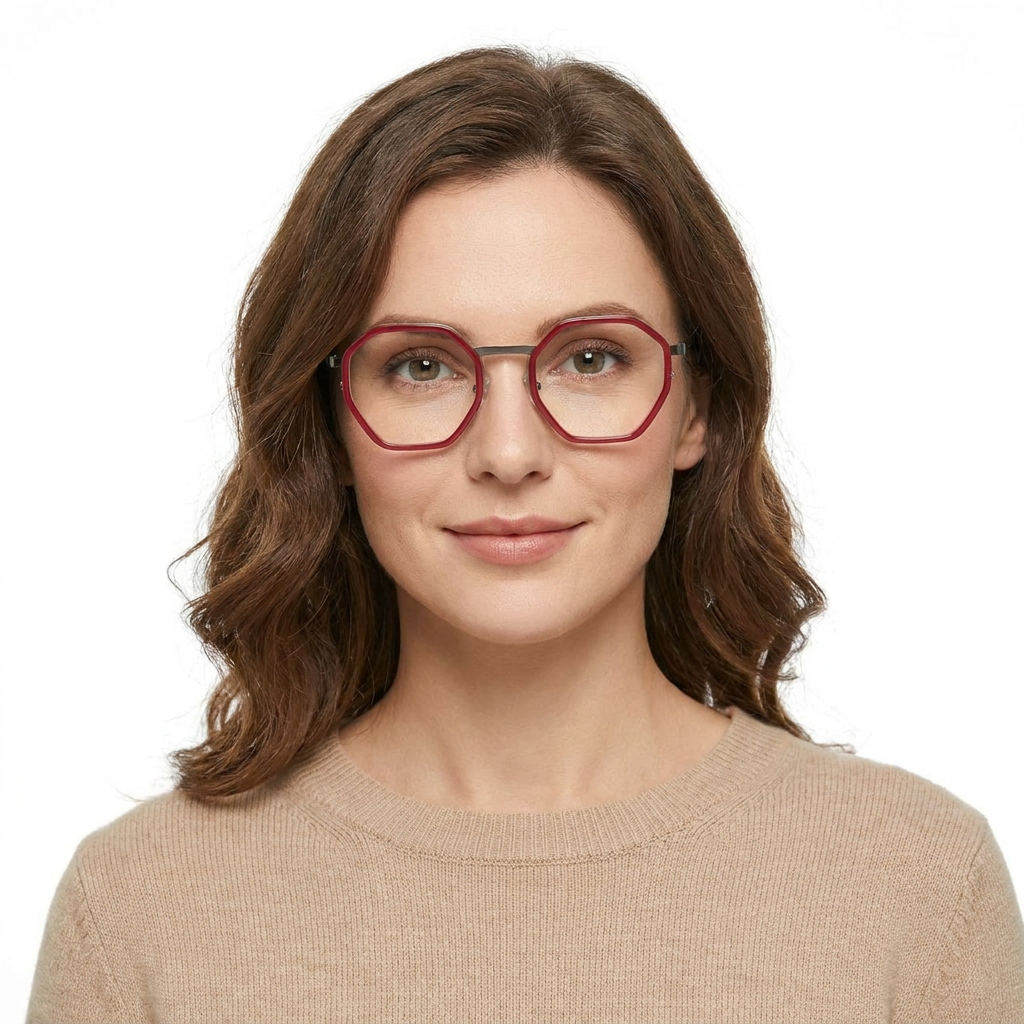 Model wearing glasses