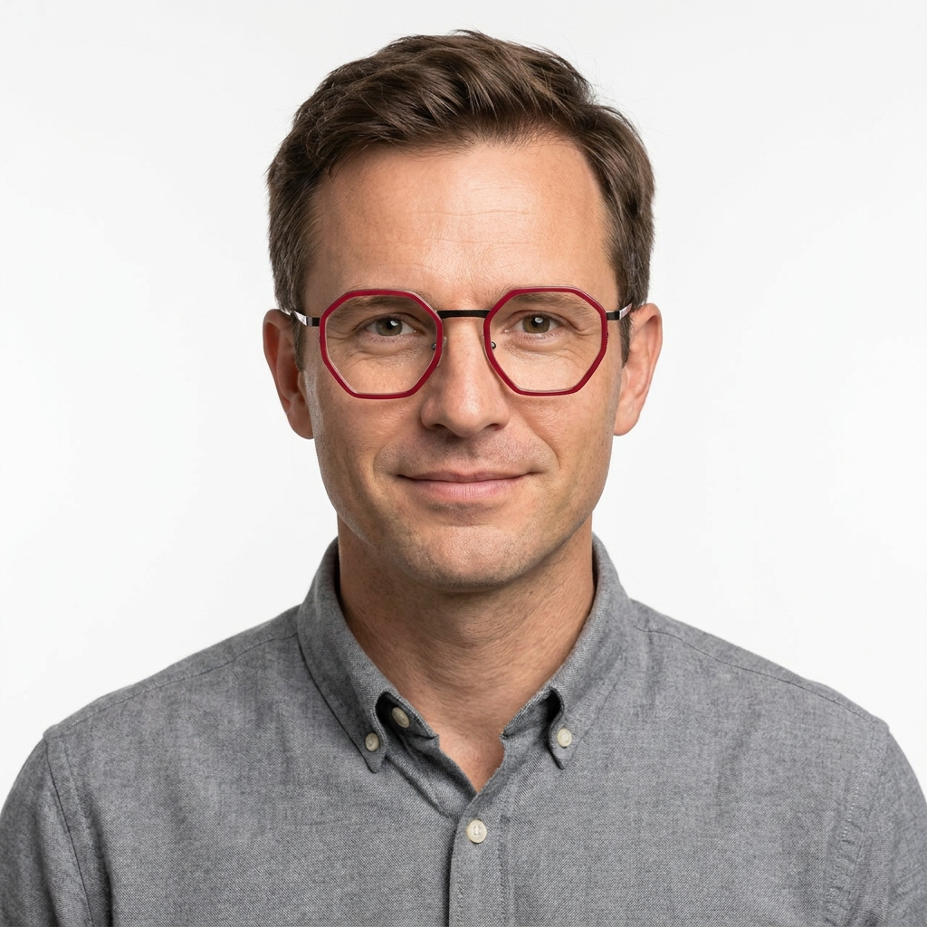 Model wearing glasses