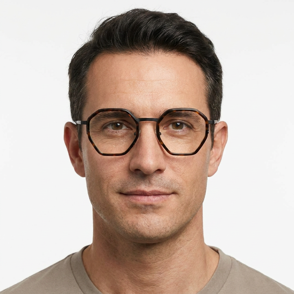 Model wearing glasses